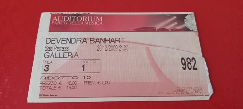 Biglietto concerto devendra - biglietto,