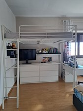 Letto soppalco ikea metallo - letto, a