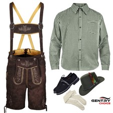 Mens oktoberfest costume suede - oktoberfest,