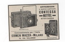 Pubblicità vintage CONTESSA NETTEL DECKRULL PHOTO FOTO advert werbung publicitè