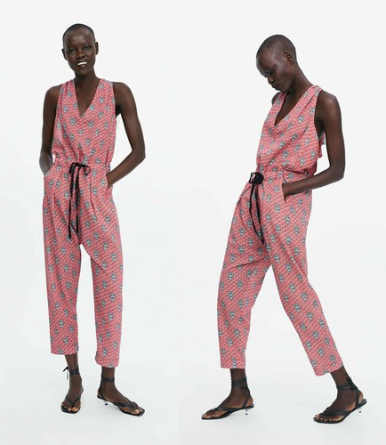 New zara printed jumpsuit - printed, with