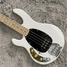 Basso Elettrico Ray Sinistro Personalizzato 4 Corde Tastiera Acero Bianco