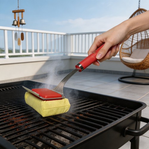 Spazzola per barbecue - barbecue, senza