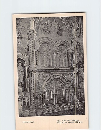 Cartolina altare sants - cartolina,