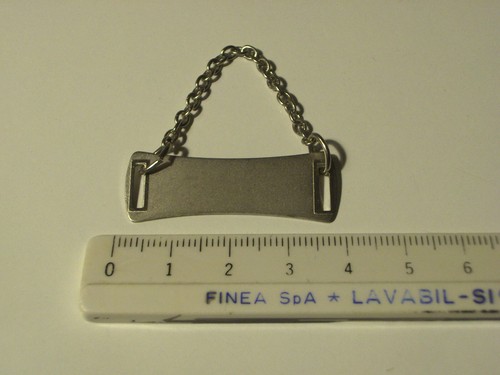 Catena con placca per giacca - catena,