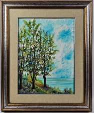 Quadro Olio su Tela Paesaggio