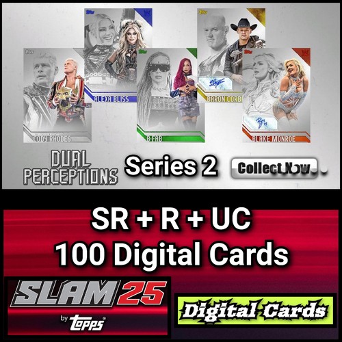 Topps wwe slam dual - wwe,