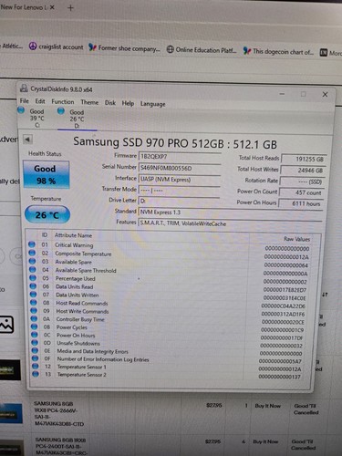Samsung 970 pro 512gb unità - 512gb, a