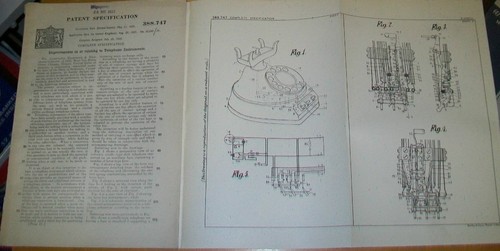 Telephone instruments patent - telephone,