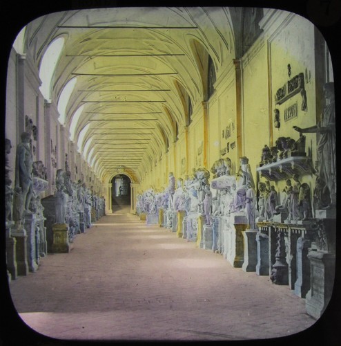 Glass magic lantern slide - glass,