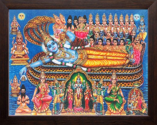 Quadro signore vishnu vari - vishnu,