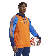  Juventus Fc Adidas Felpa Allenamento Training Top Hoodie Arancione 2024 25 