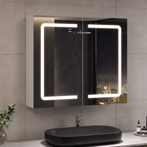 Specchio contenitore bagno con - contenitore,