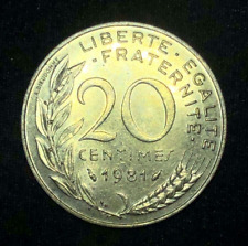 Francia 20 centimes, 1981