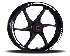 Adesivi Cerchi Moto racing wheels kit completo 2 ruote 17 Pollici Strisce RT0015