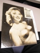 REGGISENO MAXTAN DO-ALL anni 40 lingerie vintage donna negozio esposizione insegna bionda pinup