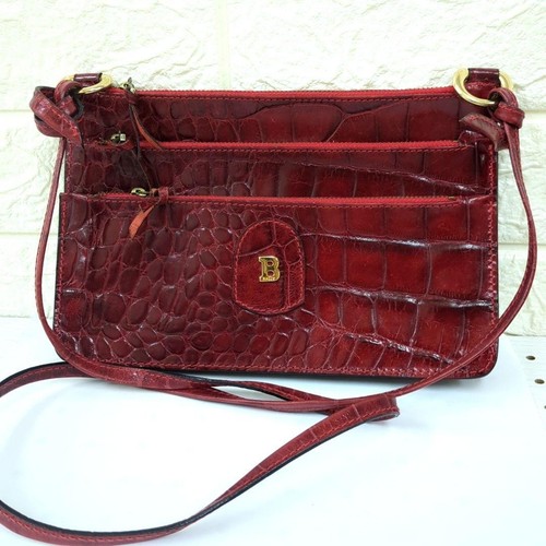 Borsa tracolla bally - bally, croco