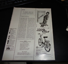 Advertising Italian Pubblicità ** 1969 ** Piaggio CIAO