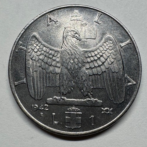 1942 italia lira moneta - 1,
