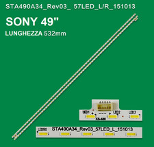KIT 2 BARRE STRIP 57 LED TV