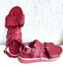 Sandali donna rossi stilosi bassi comodi