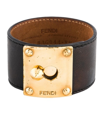 Fendi bracciale vintage pelle - fendi,