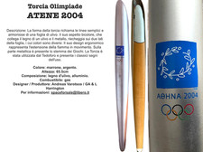 Torcia  Olimpiade ATENE  2004