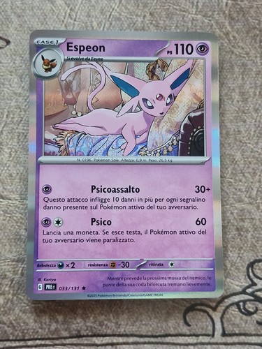 Espeon 033 131 evoluzioni - espeon, 033/131