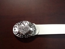 CINTURA DONNA/RAGAZZA BIANCA, NUOVA