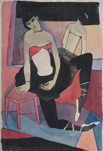 Ballerina davanti allo