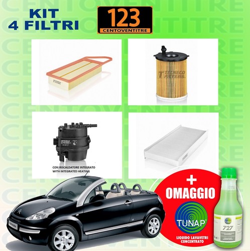 Kit tagliando filtri citroen - kit,