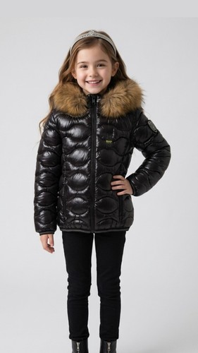 Giubbotto blauer bambina - blauer, nero