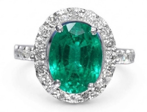 Anello solitario cluster - anello,
