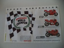 advertising Pubblicità 1992 MOTO DUCATI 851/888 SP4/888 RACING