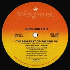Roni Griffith - (The Best Part Of) Breakin' Up, 12" 33 ⅓ RPM Single Stereo, 1982