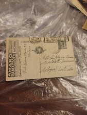 Cartolina Postale Pubblicitaria Amaro Ramazzotti F Piccolo Viaggiata 1920