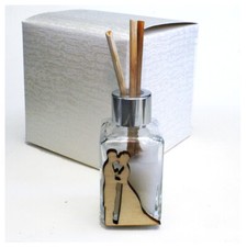 33370 Bomboniere Profumatore Vetro Coppia Sposi Abbraccio Nozze Matrimonio