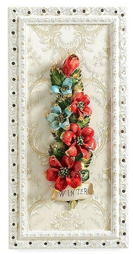 Quadro fiori porcellana
