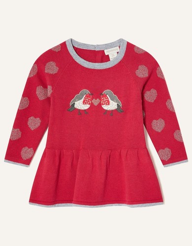 Abito monsoon maglia rosso - abito,