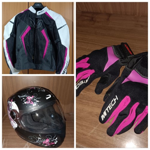 Casco giubbotto guanti - -,