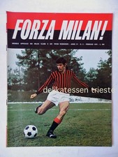 FORZA MILAN ! Rivista tifosi calcio football vintage 1972 ORIGINALE numero 2