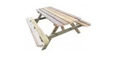 Tavolo Pic-Nic con Panche Italfrom in Legno di Pino impregnato 180X165X74H cm
