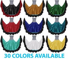 Gonna da flamenco in raso di