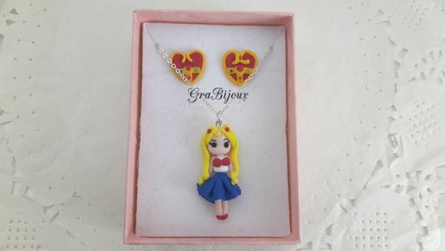 Parure collana orecchini - e,
