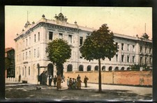 Cartolina Acqui Palazzo delle Scuole Alessandria Animata Bicicletta AF780