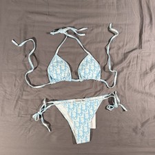 Bikini Dior blu monogramma
