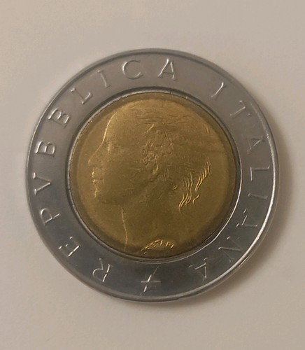 Italia moneta 500 lire 1994 - moneta,