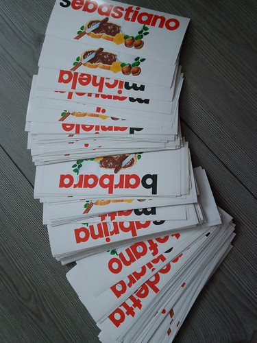 Adesivo nutella nome idea - adesivo,