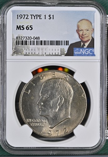 1972 eisenhower dollaro 1 - -, p