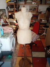 MANICHINO SARTORIALE ANTICO 1920 REGOLABILE X CAMBIARE LE MISURE DEL PETTO.